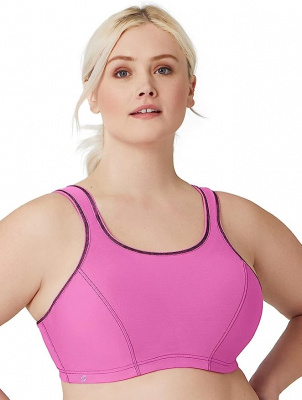 Спортивный бюстгальтер с контролем отскока и мягкой конструкцией каркасов Glamorise, р-р 80H (36H),